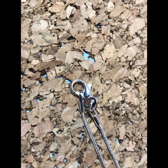 Silver Evil Eye Swarovski Crystal Necklace - Picture 6 of 6